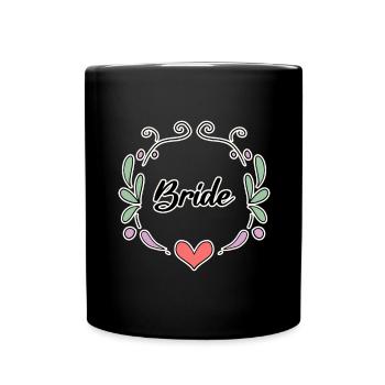 Braut Junggesellinnenabschied - Tasse einfarbig - Schwarz - Vorne