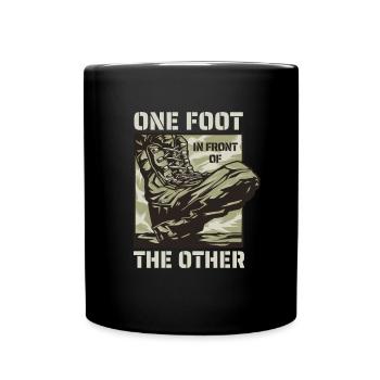 Armee - on foot in front of the other - Full Colour Mug - black - Front