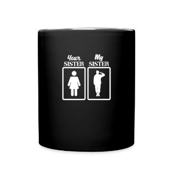 Big Brother Frère Sœur Cadeau - Mug uni - noir - Devant