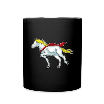Courses hippiques - Mug uni - noir - Devant
