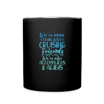 Bateau de croisière Cadeau de bateau de vacances - Mug uni - noir - Devant