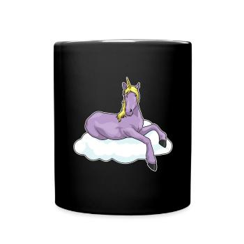 Unicorn Cloud - Full Colour Mug - black - Front