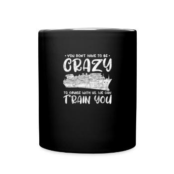Bateau de croisière Cadeau de bateau de vacances - Mug uni - noir - Devant