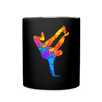 Break Dance Hip Hop Tanzen Tänzer - Tasse einfarbig - Schwarz - Vorne
