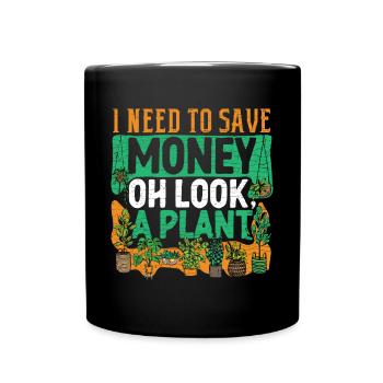 Pflanze Geschenk Botanik Botaniker Gärtner - Tasse einfarbig - Schwarz - Vorne