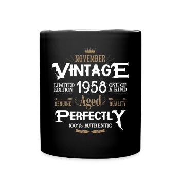 Novembre 1958 naissance Légendes Anniversaire - Mug uni - noir - Devant