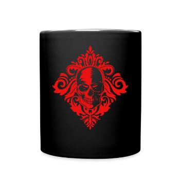 Baroque Esthétique Crâne Soft Grunge Dark Academia - Mug uni - noir - Devant