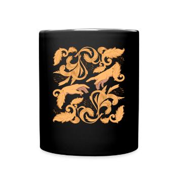 Création esthétique baroque d’Adam Dark Academia - Mug uni - noir - Devant
