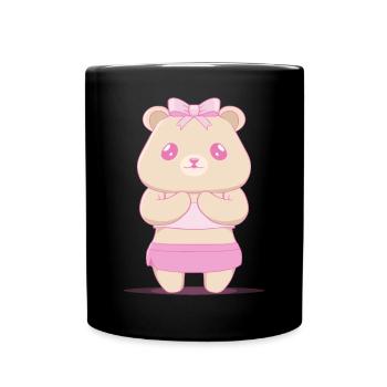 Coquette Esthétique Ours Rose Centre-ville Esthétique - Mug uni - noir - Devant