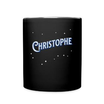 Nom Christophe personnalisé - Mug uni - noir - Devant