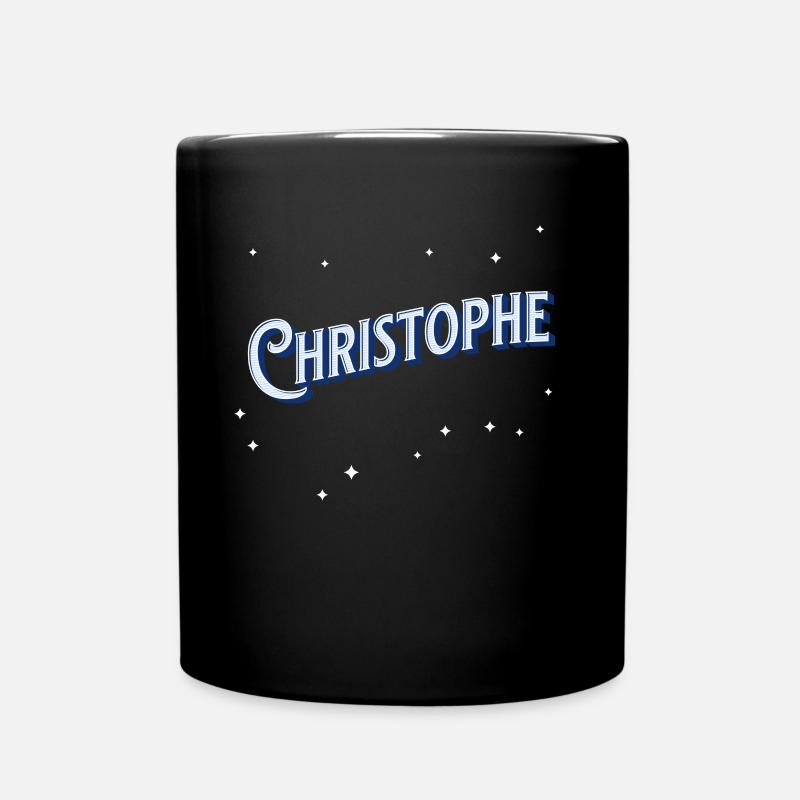 Nom Christophe personnalisé - Mug uni - noir
