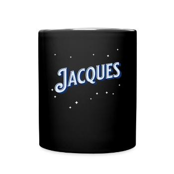 Nom Jacques personnalisé - Mug uni - noir - Devant