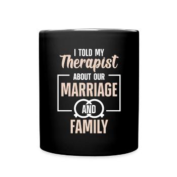 Conseiller en psychothérapie - Mug uni - noir - Devant