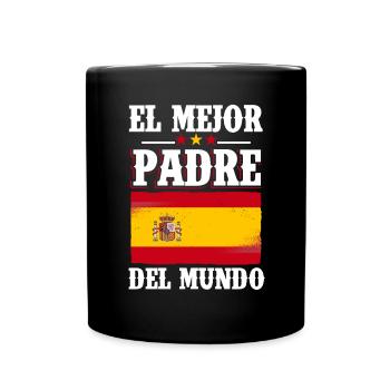 Papa espagnol Meilleur papa - Mug uni - noir - Devant