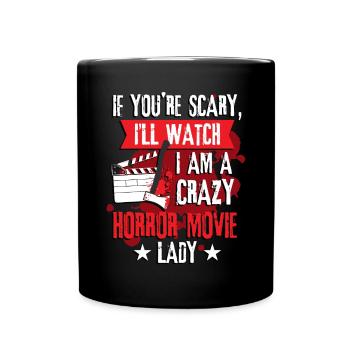 Horror Movies Halloween Movie Lovers - Full Colour Mug - black - Front