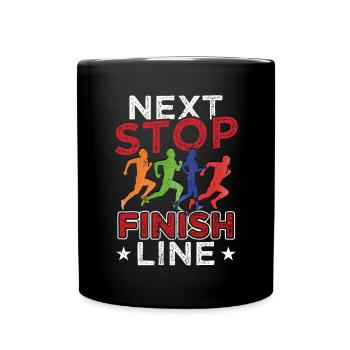Sport Running Runners Marathon runners - Full Colour Mug - black - Front