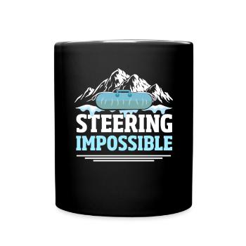 Tube de glace sur tube de neige - Mug uni - noir - Devant