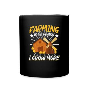 Agriculture Agriculteur Éleveur de bovins Agriculteur - Mug uni - noir - Devant