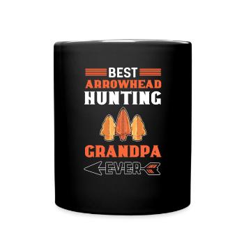 Bester Pfeilspitzenjagd-opa Aller Zeiten. - Tasse einfarbig - Schwarz - Vorne