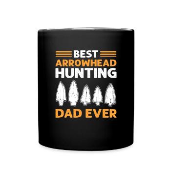 The best arrowhead hunter father ever. - Full Colour Mug - black - Front