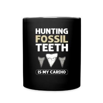 La chasse aux dents fossiles est la mienne - Mug uni - noir - Devant