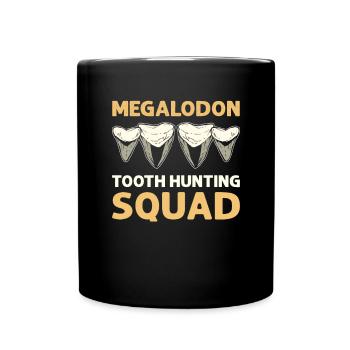Megalodon tooth hunting troop. - Full Colour Mug - black - Front