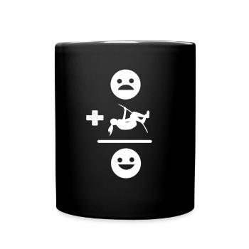 Stabhochsprung. Hochsprung. Stabhochsprung - Tasse einfarbig - Schwarz - Vorne