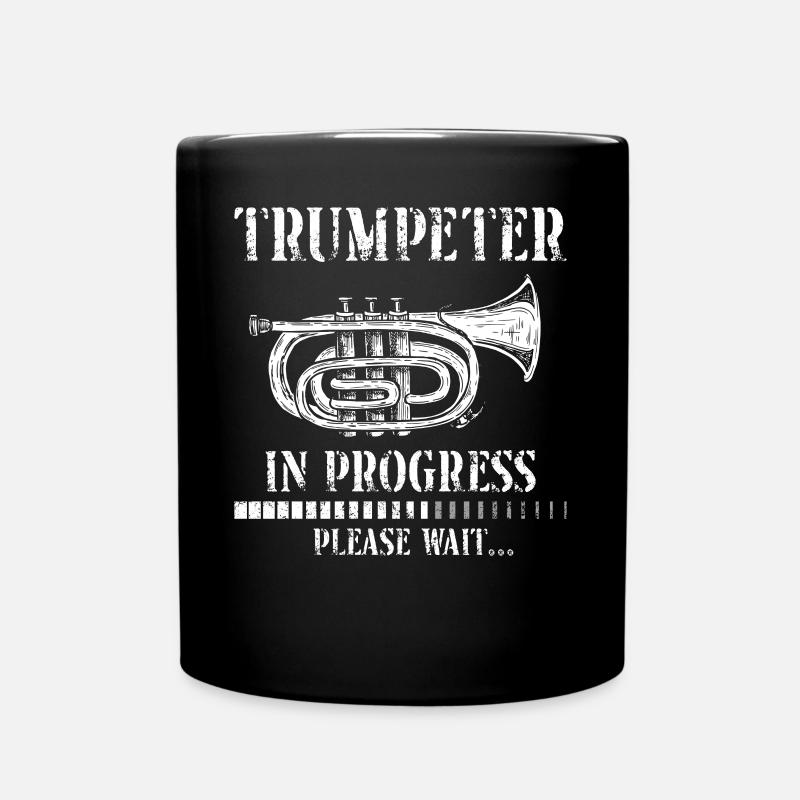 Trumpet Player Vintage Trumpeter - Tasse einfarbig - Schwarz