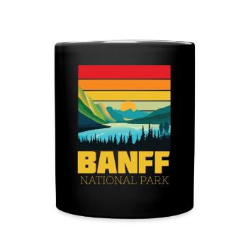Banff-Alberta-Canada-Lake Louise National Park - Full Colour Mug - black - Front