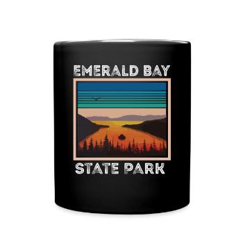 California State Park Lake Tahoe Emerald Bay Neva - Full Colour Mug - black - Front