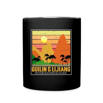 Parc national Guangxi Chine Guilin Lijiang River C - Mug uni - noir - Devant