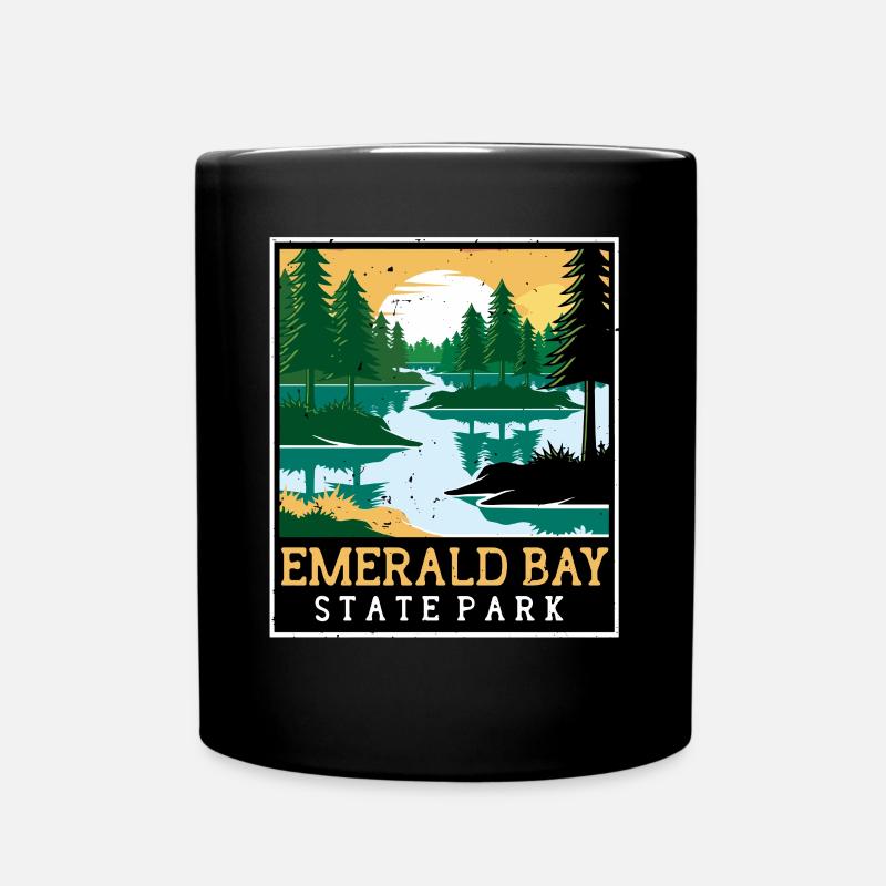 State Park Nevada Emerald Bay Kalifornien Camping - Tasse einfarbig - Schwarz