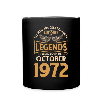 50e anniversaire 50 Légendaire Octobre 1972 - Mug uni - noir - Devant