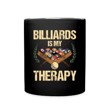 Snooker Pool Billard - Tasse einfarbig - Schwarz - Vorne