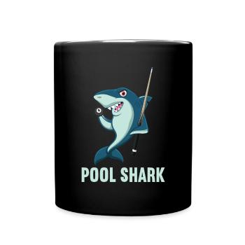 Snooker Pool Billard - Tasse einfarbig - Schwarz - Vorne