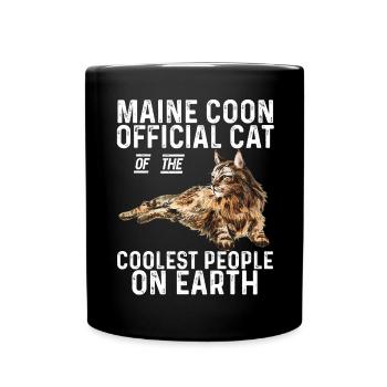 Maine Coon Chat - Mug uni - noir - Devant