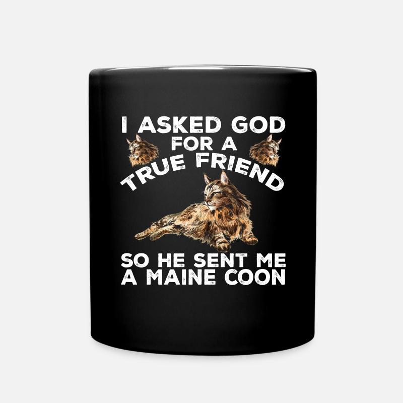 Maine Coon Chat - Mug uni - noir