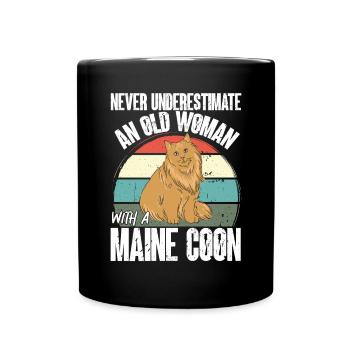 Maine Coon Chat - Mug uni - noir - Devant