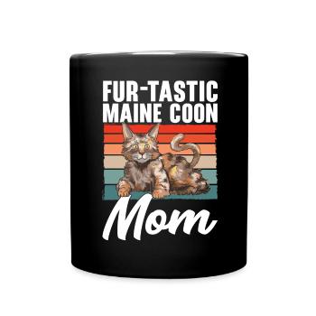 Maine Coon Chat - Mug uni - noir - Devant