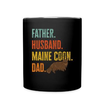 Maine Coon Chat - Mug uni - noir - Devant