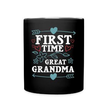 Arrière-grand-mère Grand-mère Arrière-grands-parents Grand-mère - Mug uni - noir - Devant