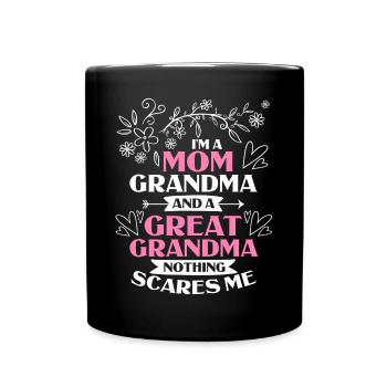 Arrière-grand-mère Grand-mère Arrière-grands-parents Grand-mère - Mug uni - noir - Devant