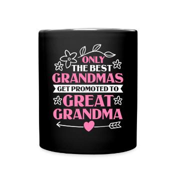 Arrière-grand-mère Grand-mère Arrière-grands-parents Grand-mère - Mug uni - noir - Devant