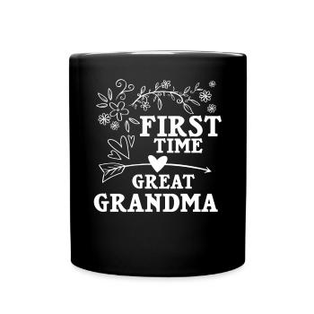 Arrière-grand-mère Grand-mère Arrière-grands-parents Grand-mère - Mug uni - noir - Devant