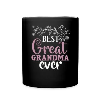 Arrière-grand-mère Grand-mère Arrière-grands-parents Grand-mère - Mug uni - noir - Devant