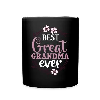 Arrière-grand-mère Grand-mère Arrière-grands-parents Grand-mère - Mug uni - noir - Devant