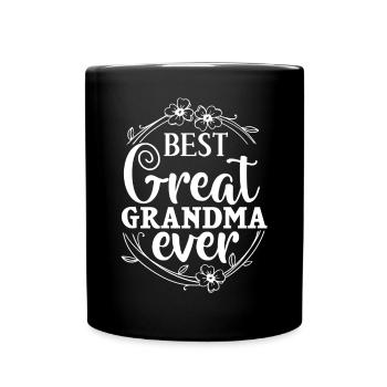 Arrière-grand-mère Grand-mère Arrière-grands-parents Grand-mère - Mug uni - noir - Devant