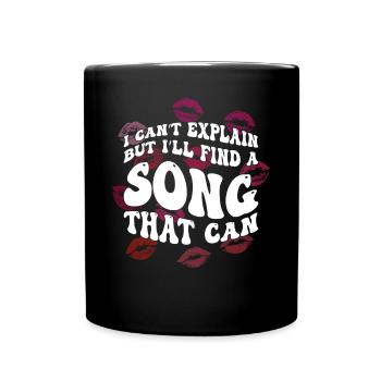 Coquette Aesthetic Downtown - Full Colour Mug - black - Front