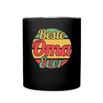 Großmutter Großmama Omi Oma - Tasse einfarbig - Schwarz - Vorne
