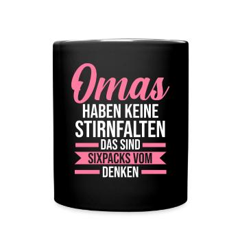 Großmutter Großmama Omi Oma - Tasse einfarbig - Schwarz - Vorne